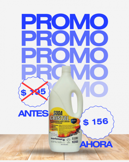 Destapa ca&ntilde;er&iacute;a Soda Cristal 1 lt